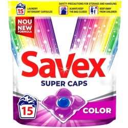 SAVEX Kapsułki do prania, do koloru / 15 sztuk
